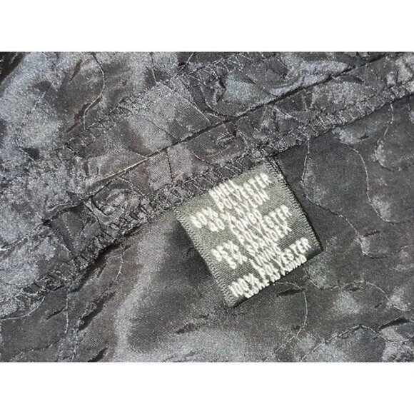 NWT Adrianna Papell Black Taffeta Cocktail  A-Line Women's  Midi Dress Size 4 - Picture 7 of 9